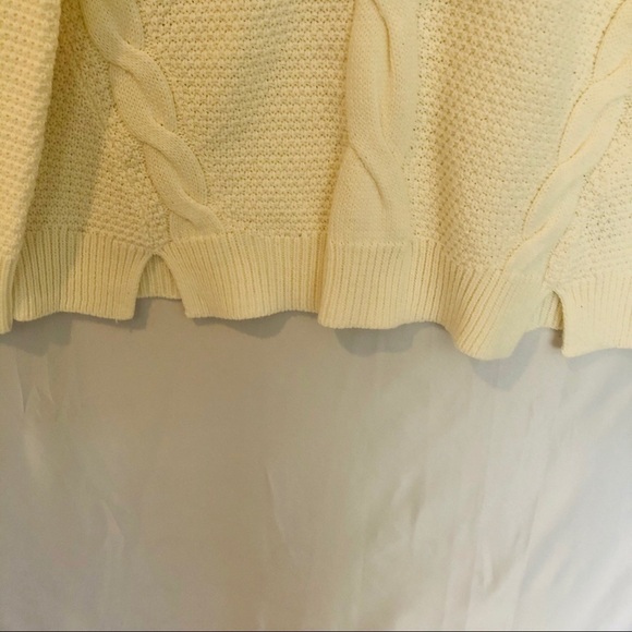 NWT Macy's Style&Co. Ivory Chunky Knit Sweater - Picture 3 of 5